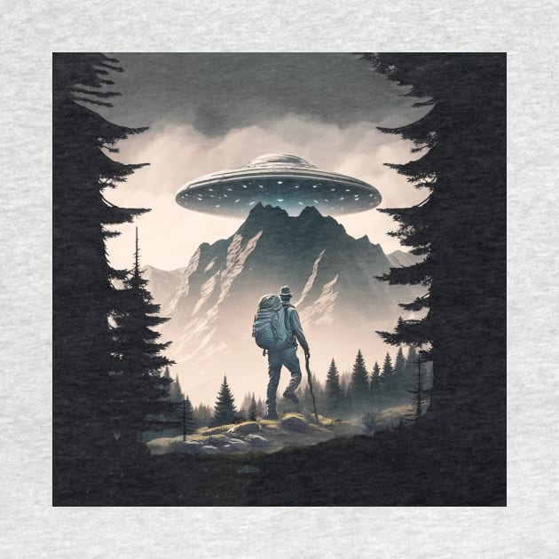 Hiker UFO Mountains Missing People by candiscamera